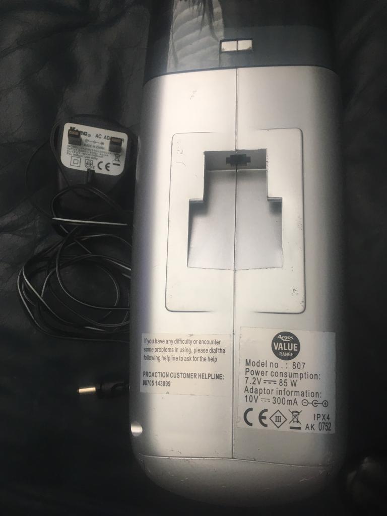ARGOS HAND HELD VACUUM CLEANER with 